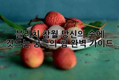 블리치 참월🗡️: 당신의 손에 깃드는 궁극의 힘! 완벽 가이드✨