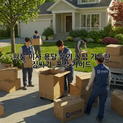 원룸 이사 용달 후기: 꿀팁 가득한 짐싸기 & 포장 가이드