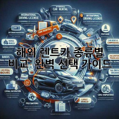 해외 렌트카🚗 종류별 비교 & 완벽 선택 가이드