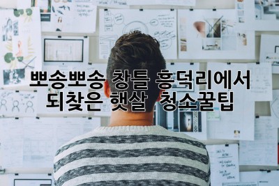 ✨ 뽀송뽀송 창틀, 흥덕리에서 되찾은 햇살! ☀️ #청소꿀팁