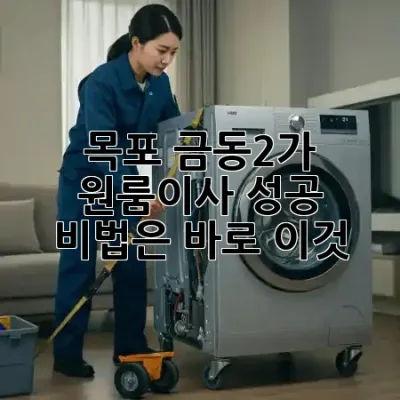 목포 금동2가 원룸이사, 성공 비법은 바로 이것! 🚚✨