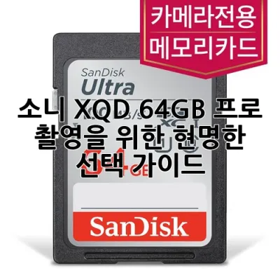 소니 XQD 64GB, 프로 촬영을 위한 현명한 선택 가이드 📸